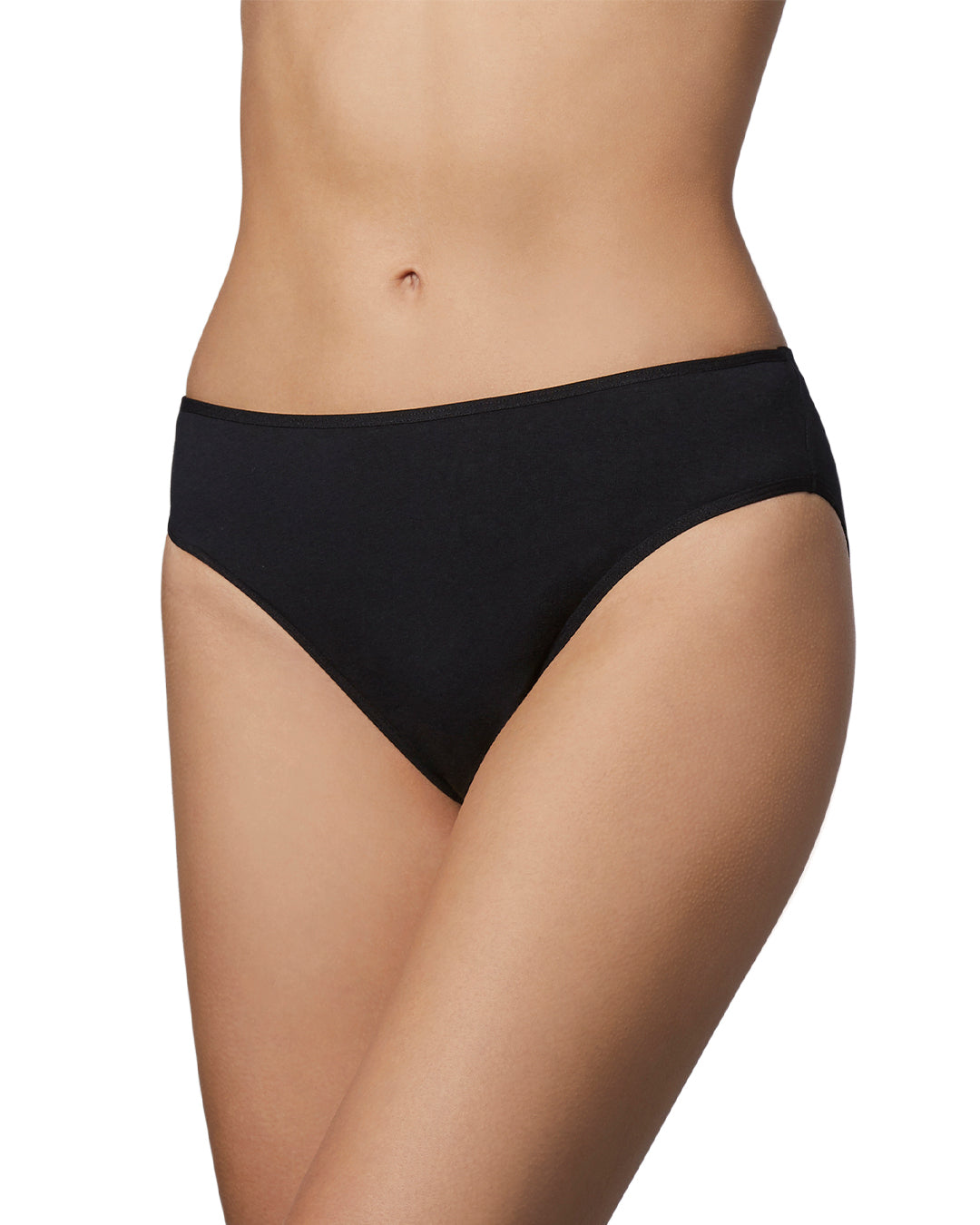 Hanes Ultimate Women's Comfort Cotton Hi-Cut Underwear, 5-Pack 