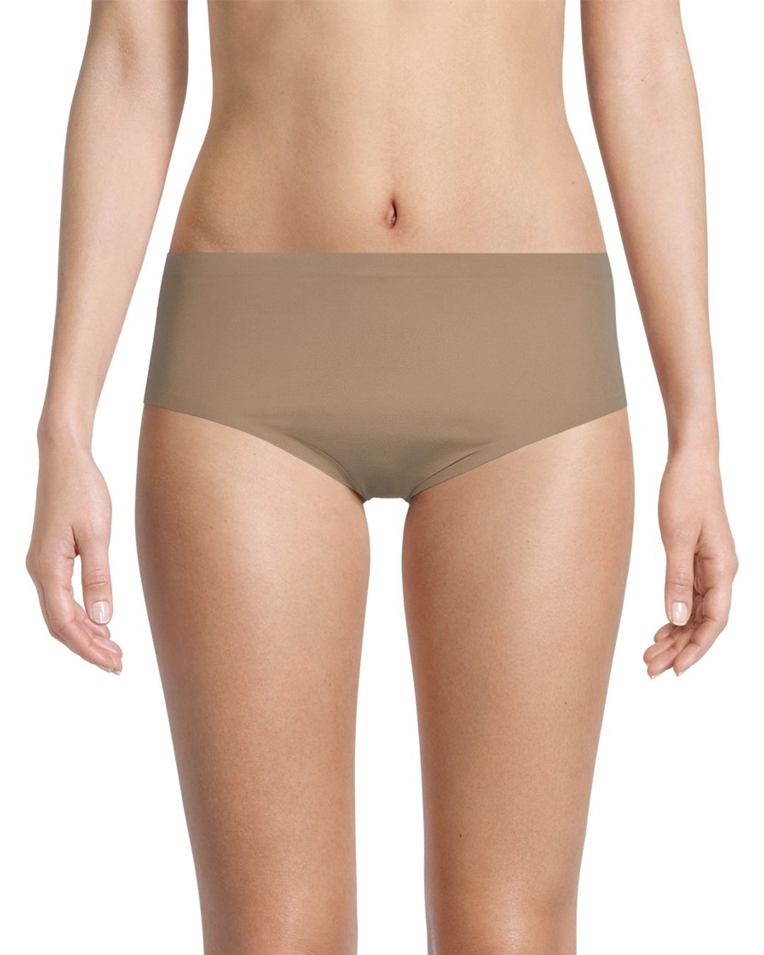 Womens Underwear Soft Stretch Invisibles No Show High-Rise Underwear Brown  M 